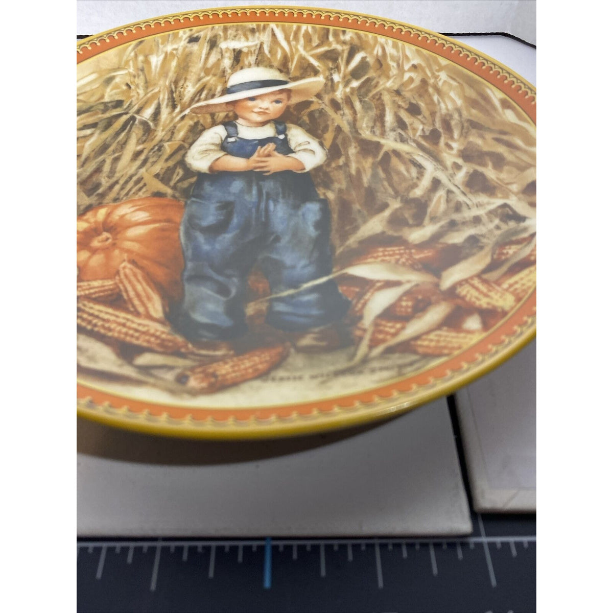 Jesse Wilcox Smith - "Thanksgiving" Collector Plate Numbered w Box & COA 1986