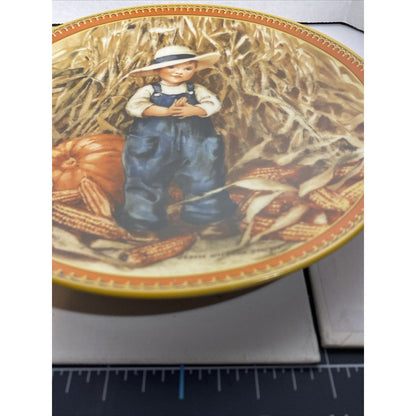 Jesse Wilcox Smith - "Thanksgiving" Collector Plate Numbered w Box & COA 1986