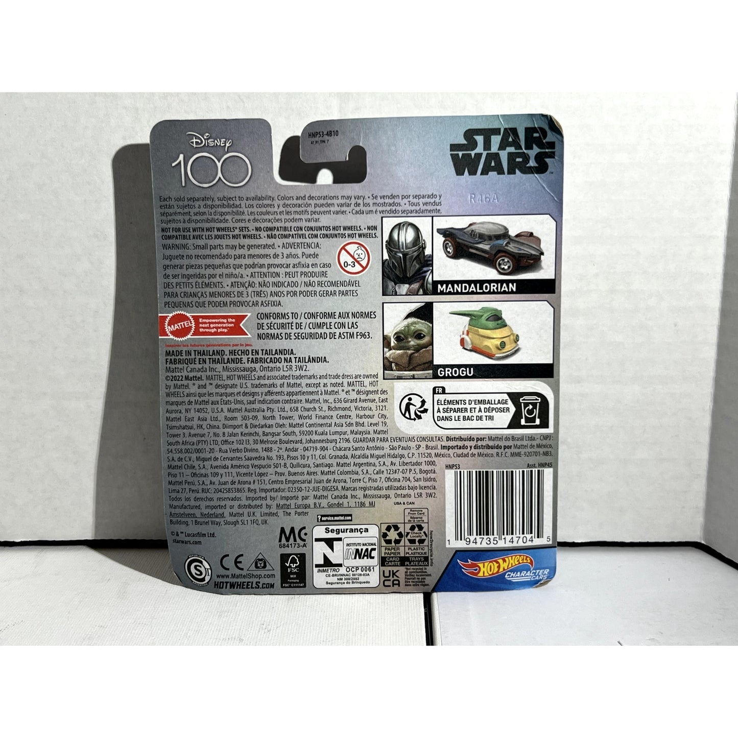 Hot Wheels Disney 100 Years Star Wars Mandalorian Character Car 2023 Release