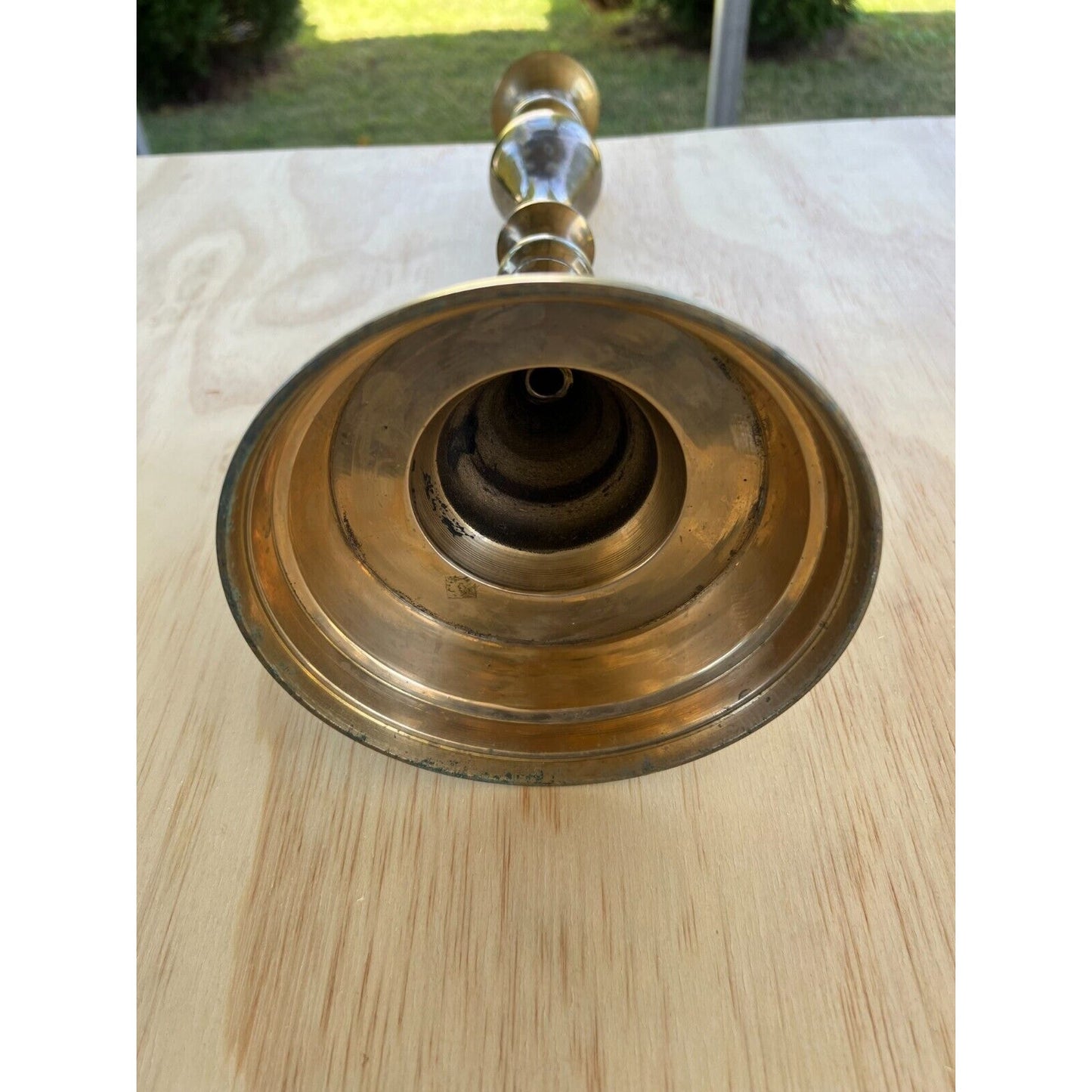 Vintage 18" brass candle holder candlestick