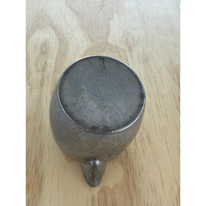 Old Colonial Vintage Pewter Creamer Pitcher Ornate Handle