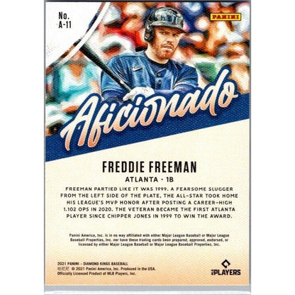 2021 Panini Diamond Kings - Aficionado #A-11 Freddie Freeman