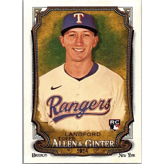 2024 Allen & Ginter #278 Wyatt Langford Texas Rangers Rookie