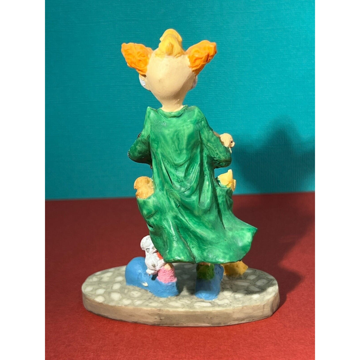Stone Ave Collectors Clown Figurines, Guitar and Puppies Lot of Two