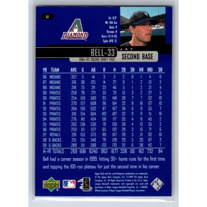 2000 Upper Deck #41 Jay Bell Arizona Diamondbacks