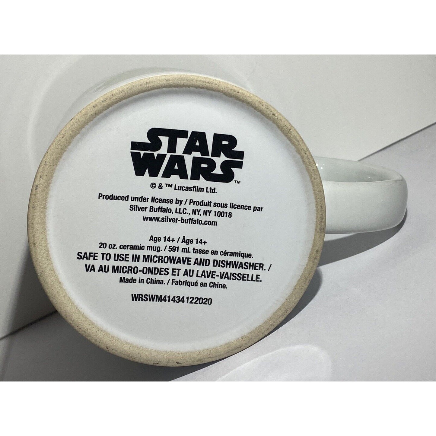 Coffee Mug Cup Grogu Baby Yoda Mandalorian Star Wars Ceramic 20 oz White