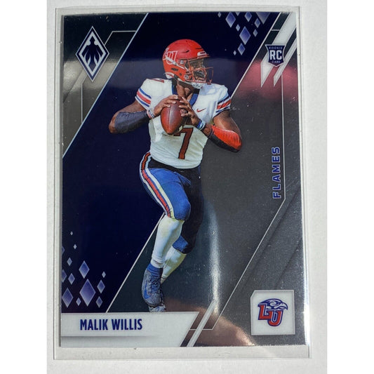 Malik Willis RC 2022 Panini Phoenix Draft Picks Liberty University TN Titans