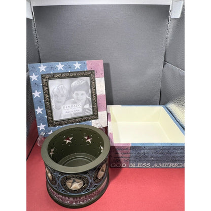 Heartstone Bill Stross Keepsake Box & Votive Candle Holder Set (candle not incl)