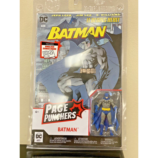 Batman #608 2nd Pr Jim Lee Cover Page Punchers McFarlane Toys w/ figure NEW