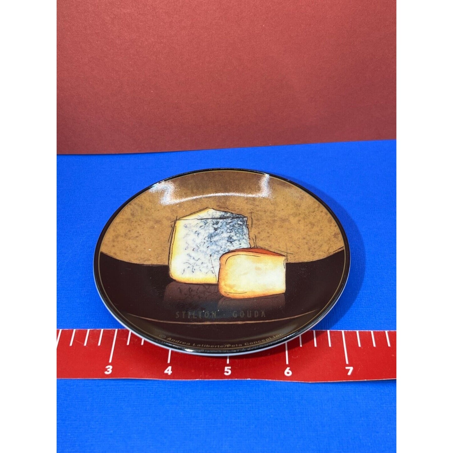 Andrea Laliberte / Pela Concepts Inc. Small Vintage Cheese Plates Set of 4