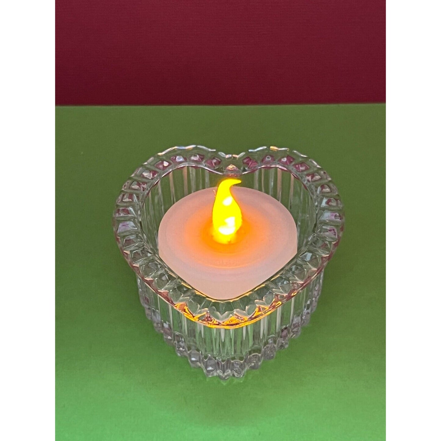 Homco Heart Candle / Ring Holder (Candle not Included)