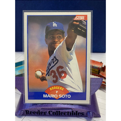 1989 Score #588 Mario Soto Los Angeles Dodgers