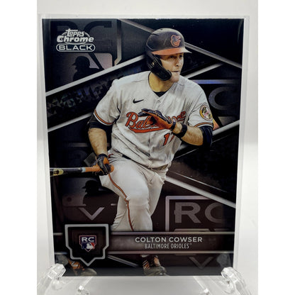 2024 Topps Chrome Black Colton Cowser Baltimore Orioles Rookie Var Case Hit