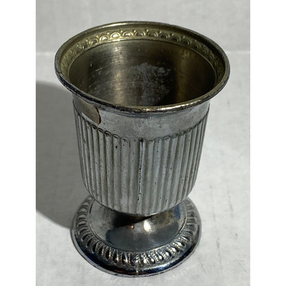 Great Find Silver Plate Cigarette , Toothpick Holder Occupied Japan, 2.75in tall