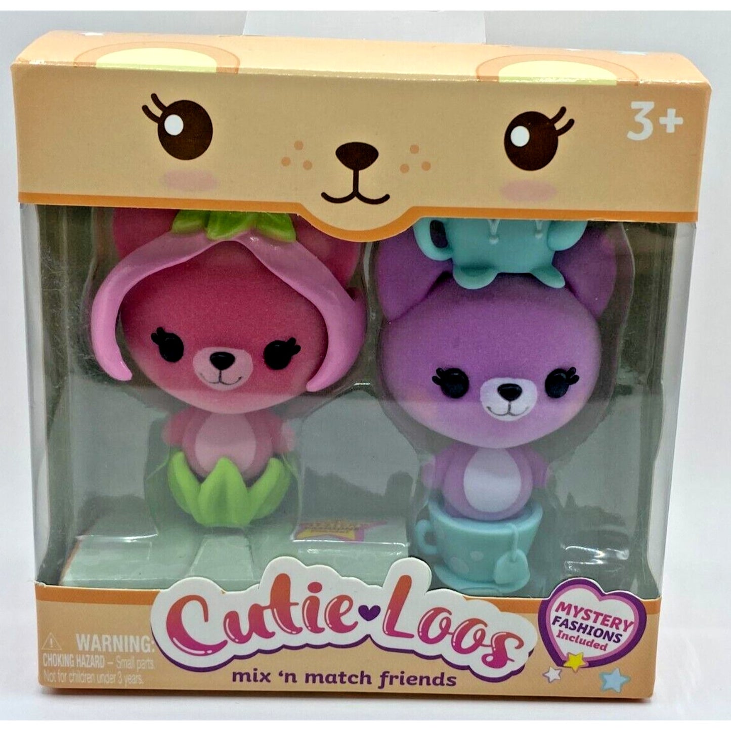 NEW CUTIE-LOOS mini dolls 2 pack w/ mystery fashions Berriloo and Tippy