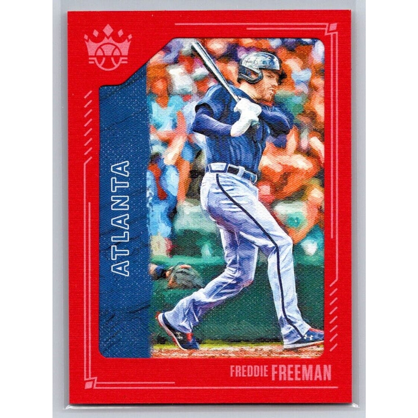 2021 Diamond Kings #84 Freddie Freeman Atlanta Braves Red Frame