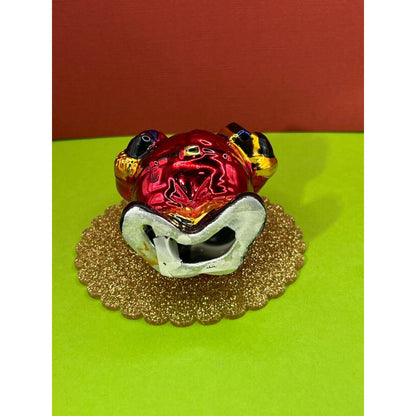 Santa With Gifts Figurine Vintage Some Wear