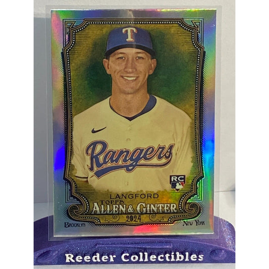 2024 Allen & Ginter #278 Wyatt Langford Texas Rangers Rookie Glossy Refractor