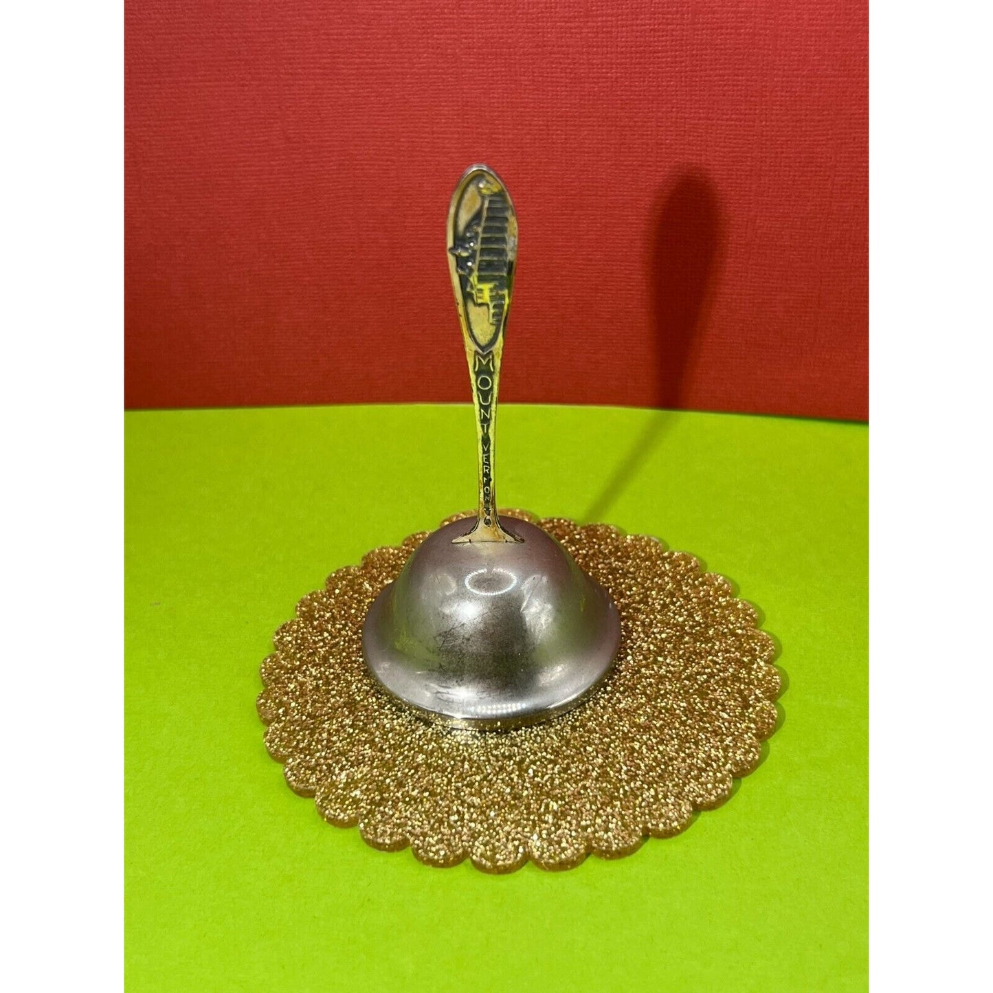 Vintage Mount Vernon Virginia Silverplate Hand Bell