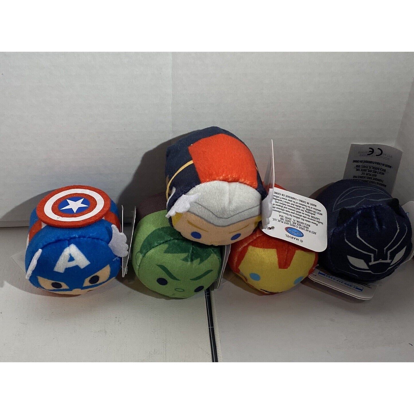 NWT Bundle Of 5 DISNEY MARVEL TSUM TSUM MINI PLUSH Free Shipping