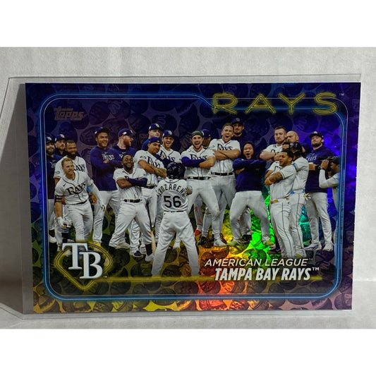 2024 Topps Series 1 Tampa Bay Rays Team Card Easter Egg Holiday Foil #211 MINT