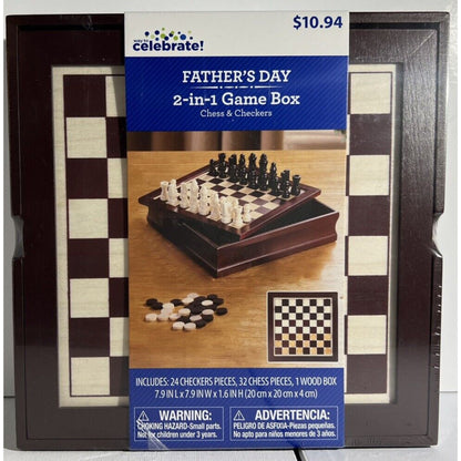 Game Box Chess and Checkers 2 in 1