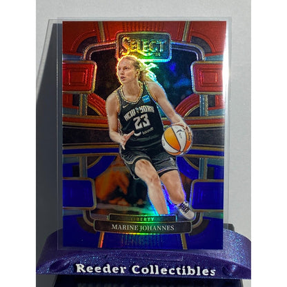 2024 Panini Select WNBA - Concourse Red & Blue Prizm #23 Marine Johannes /399