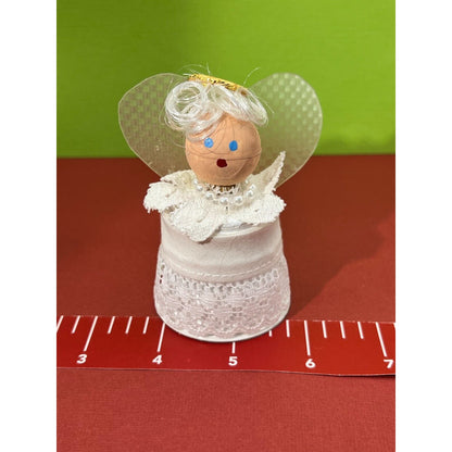 Handmade Christmas Angel Ornament 3"