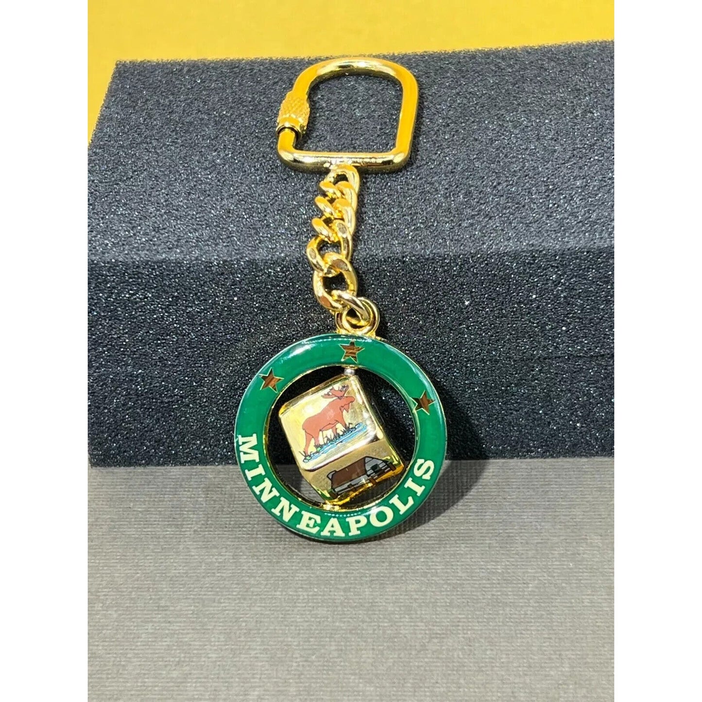 Minneapolis Spinner Keychain Keyring