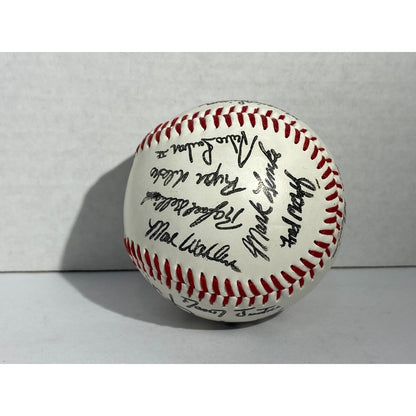 1990s - 2000s Atlanta Braves Team Facsimile Autograph Stamp Baseball Ball