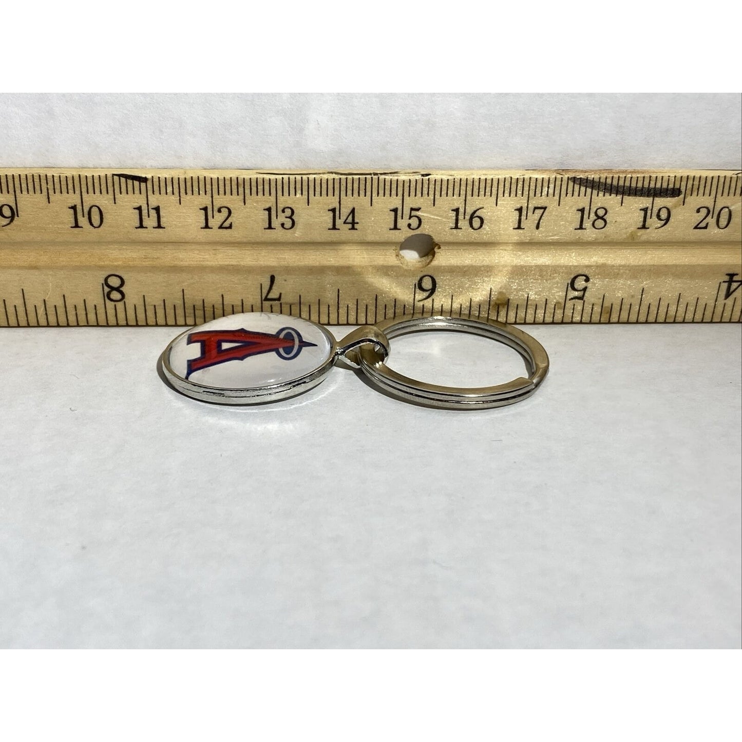 Los Angeles Angels MLB Metal Baseball Keychain