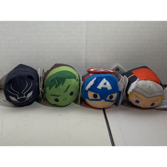 NWT Bundle Of 6 DISNEY MARVEL TSUM TSUM MINI PLUSH Free Shipping