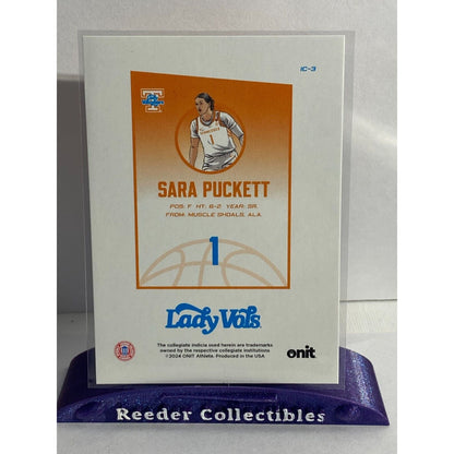 2024-25 Tennessee Lady Vols IC-3 Sara Puckett Volunteers Icon Holo