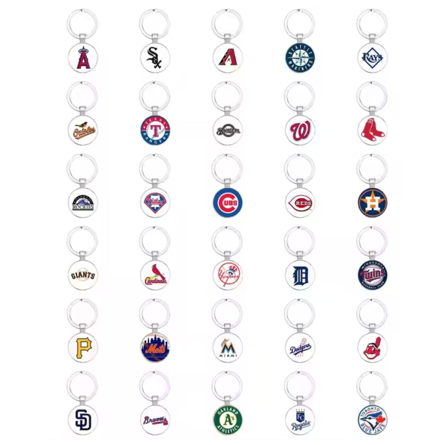 Boston Red Sox MLB Metal Baseball Keychain