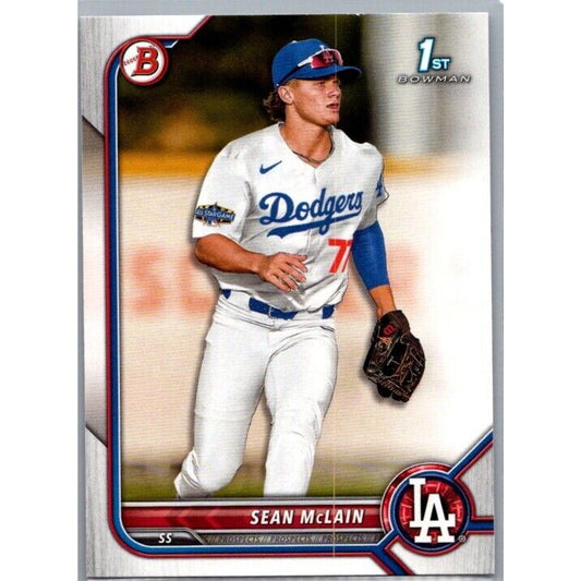 2022 Bowman Draft #BD-50 Sean McLain Los Angeles Dodgers