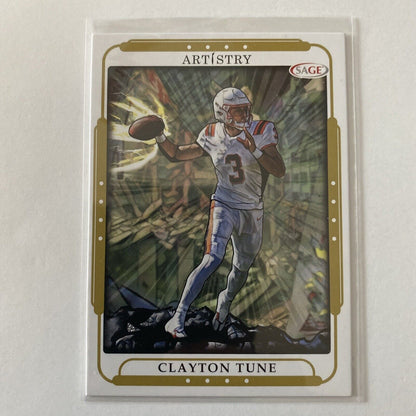 Clayton Tune 2023 Sage Artistry Gold Arizona Cardinals Houston