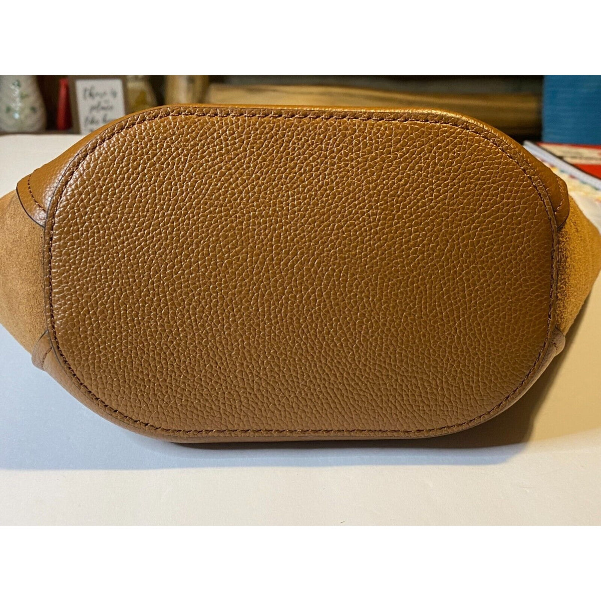 MICHAEL KORS PORTIA SMALL BUCKET TOTE LEATHER BAG NWOT