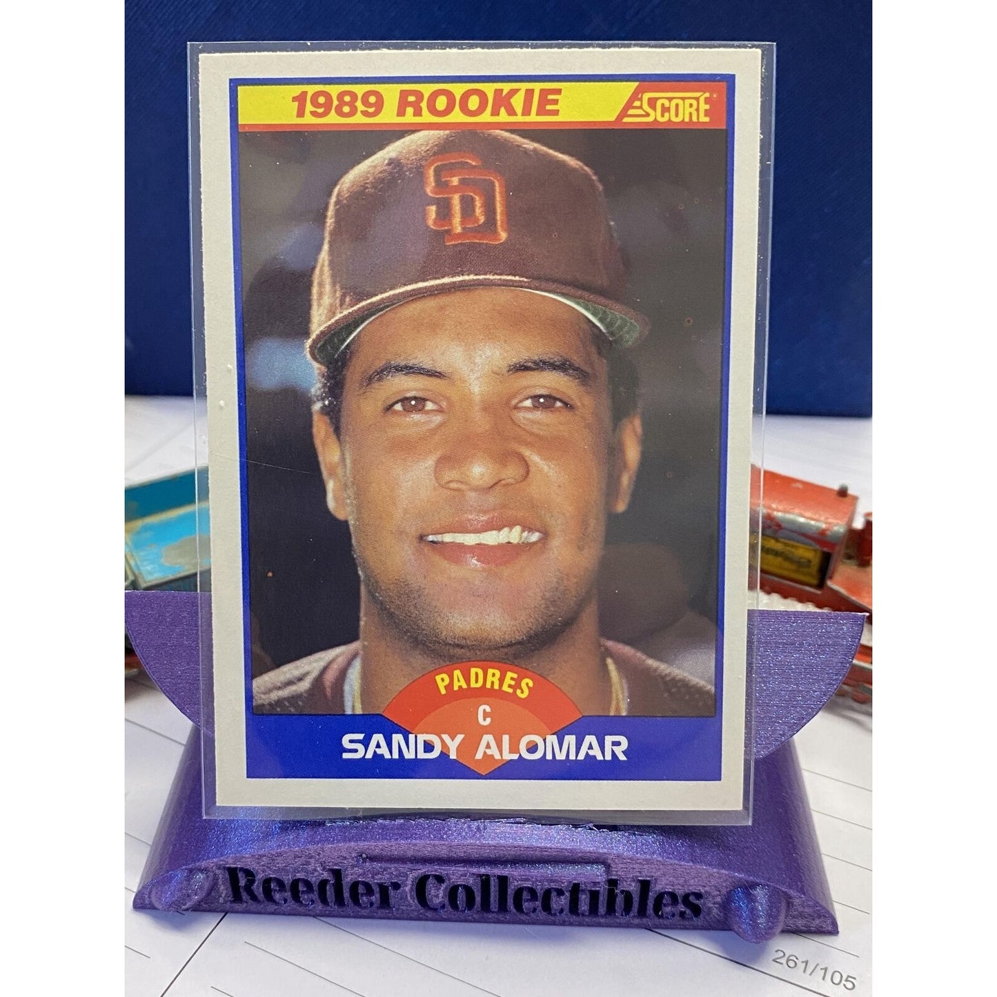 1989 Score #630 Sandy Alomar San Diego Padres Rookie