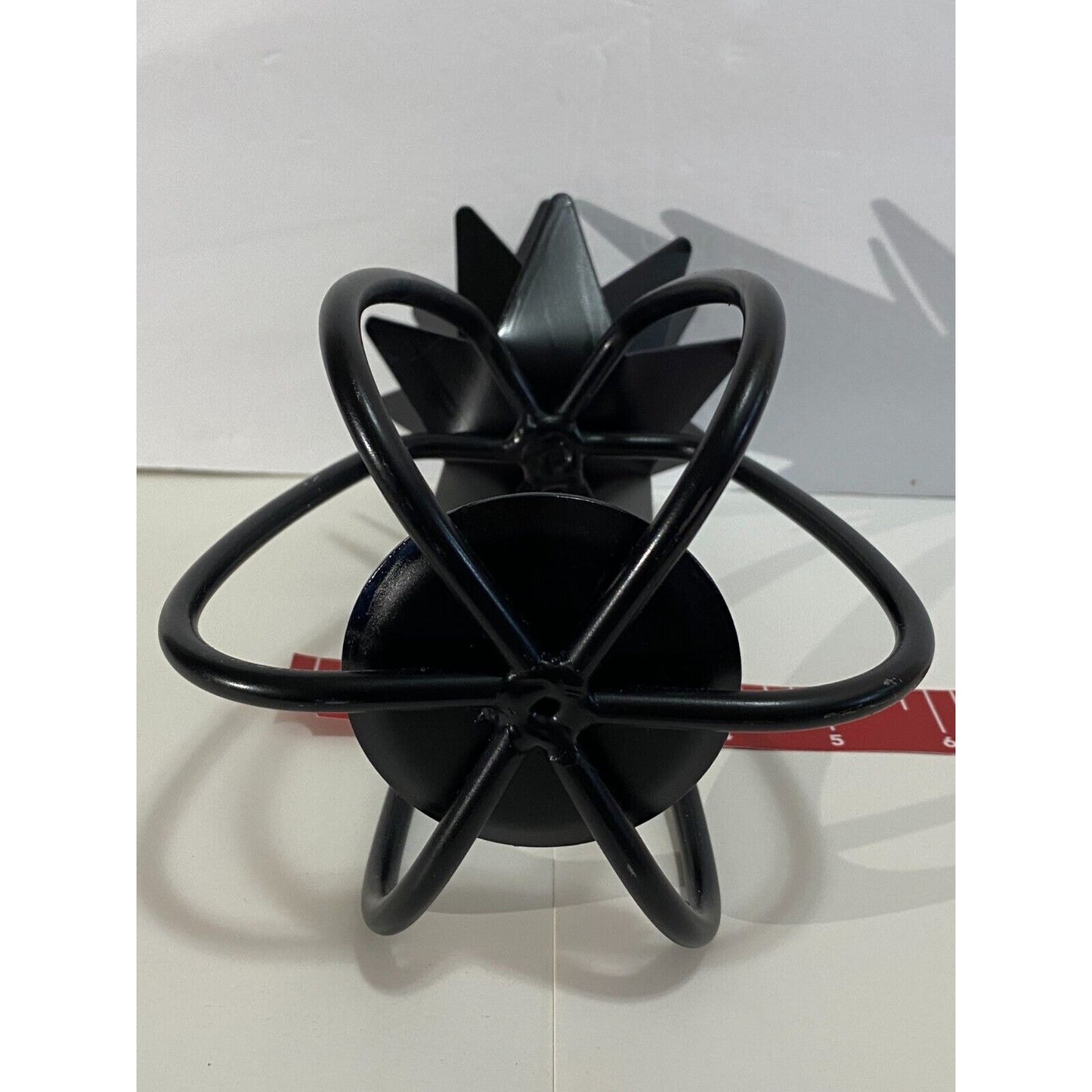 Pineapple Shaped Black Wrought Iron Candle Holder Amish Made