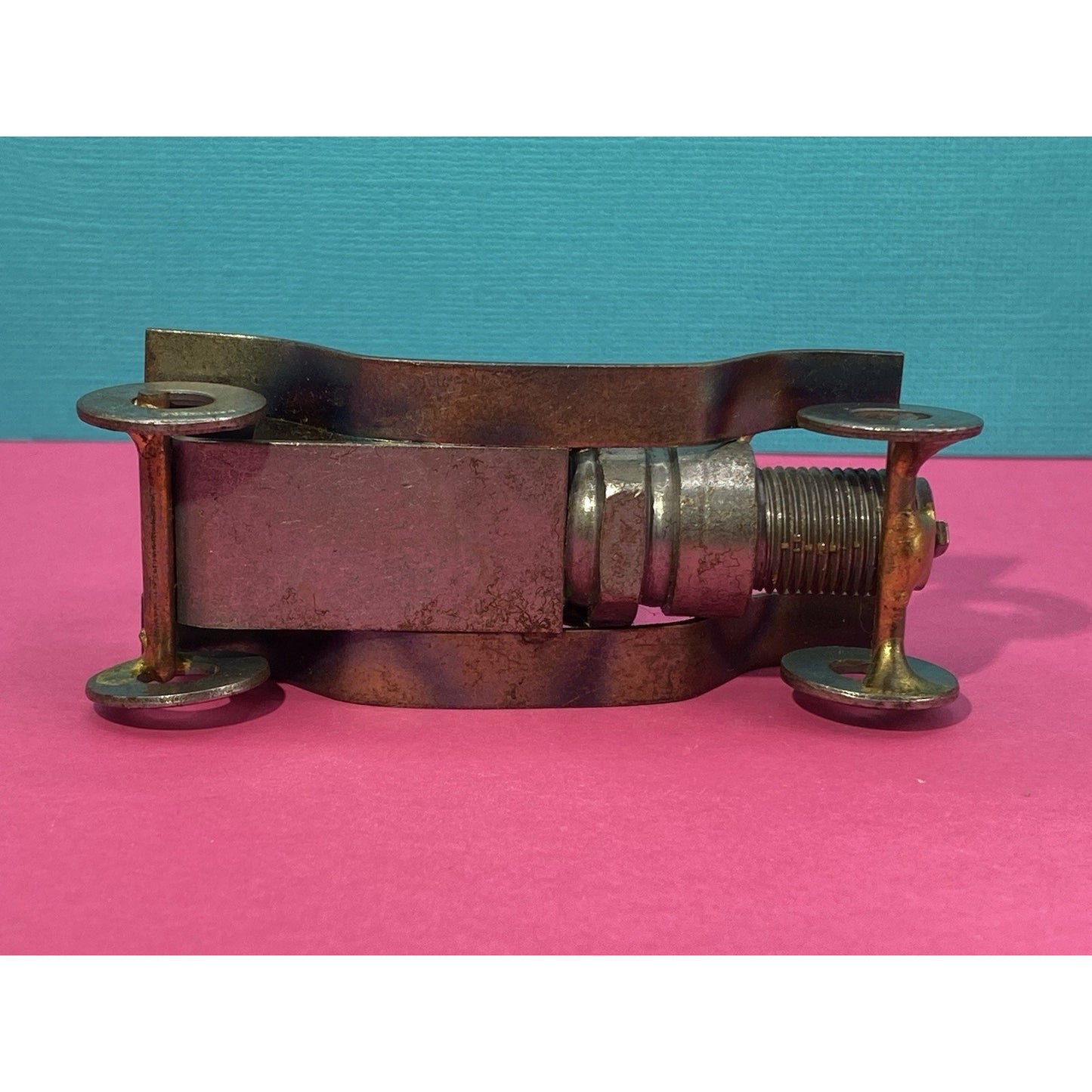 Vintage Spark Plug Automobile Metal Toy 4 Inch Car Collectible