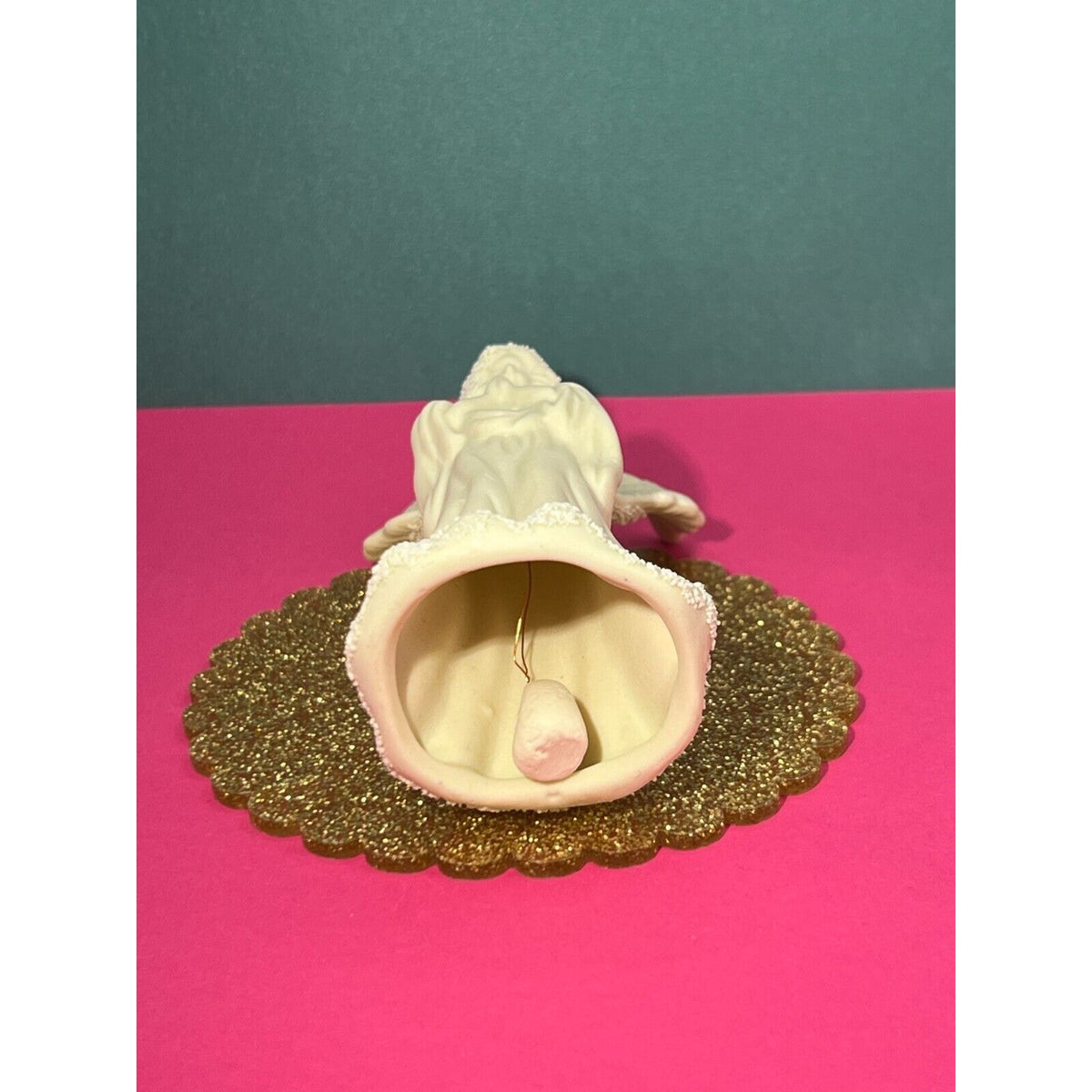 Lot of 2 Albert E Price Angel Holding Baby - Angel Praying - Ceramic Bells -OBox