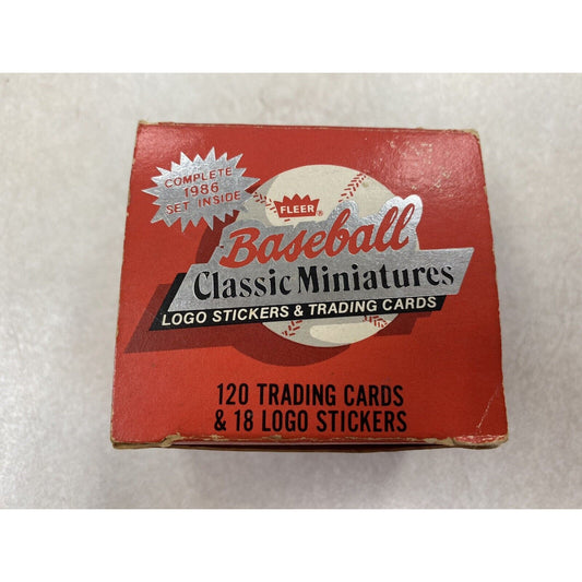 1986 Fleer Mini Baseball Card Set