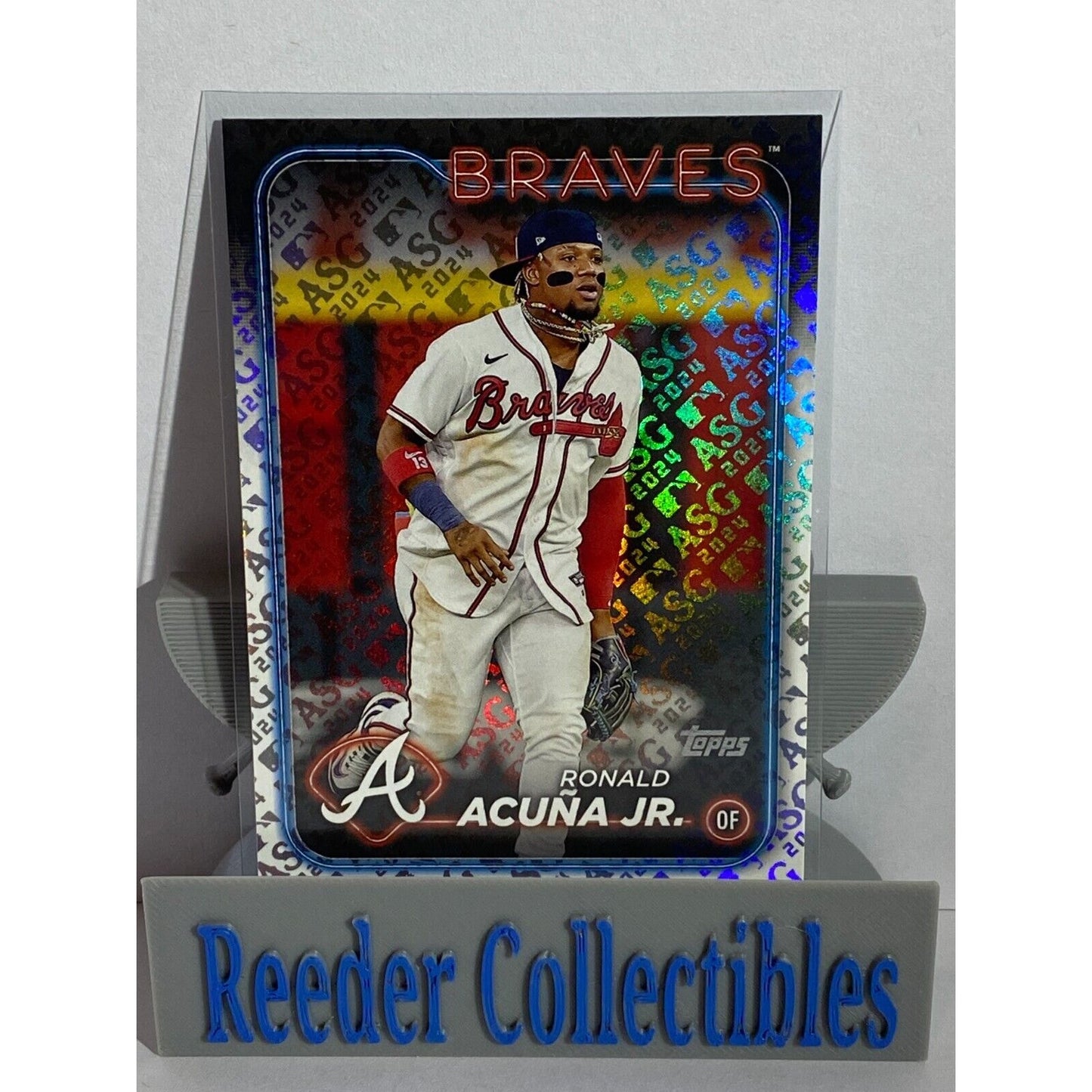 2024 Topps All-Star Game Ronald Acuna Jr Image Variation SP 5 of 5 foil ASG