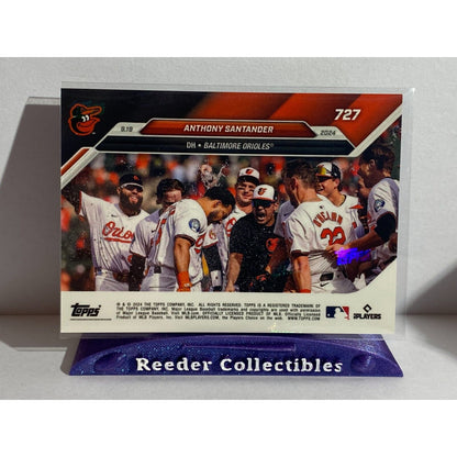 Anthony Santander Walk-off HR - 2024 MLB TOPPS NOW Card 727 Baltimore Orioles