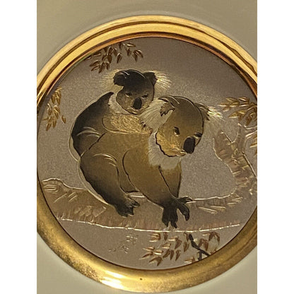 Dynasty Gallery Collector's Plate "THE ART OF CHOKIN" Koala Bears on a limb