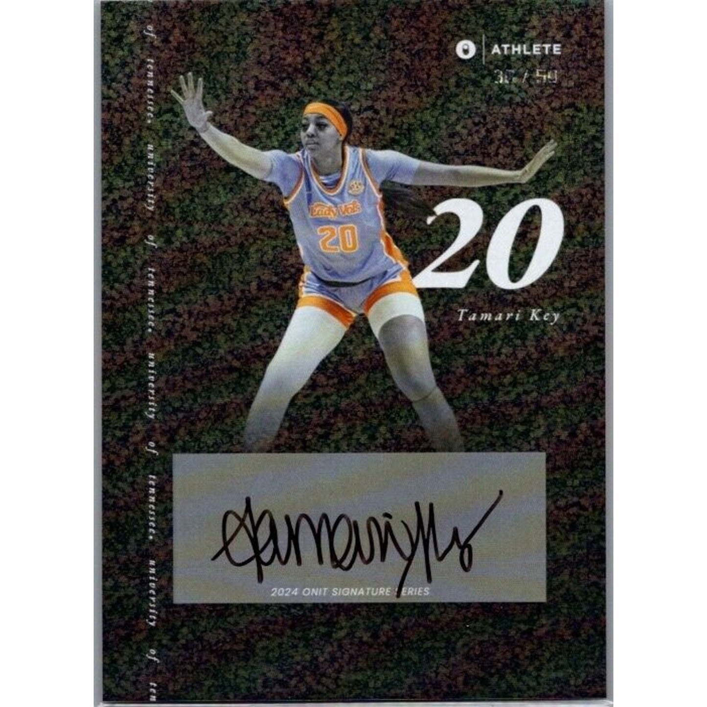 23-24 Onit #77 Tamari Key Tennessee Volunteers Lady Vols On Card Auto /50