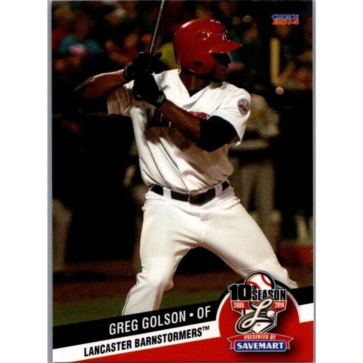 Greg Golson 2014 Choice #08 Lancaster Barnstormers Baseball Club