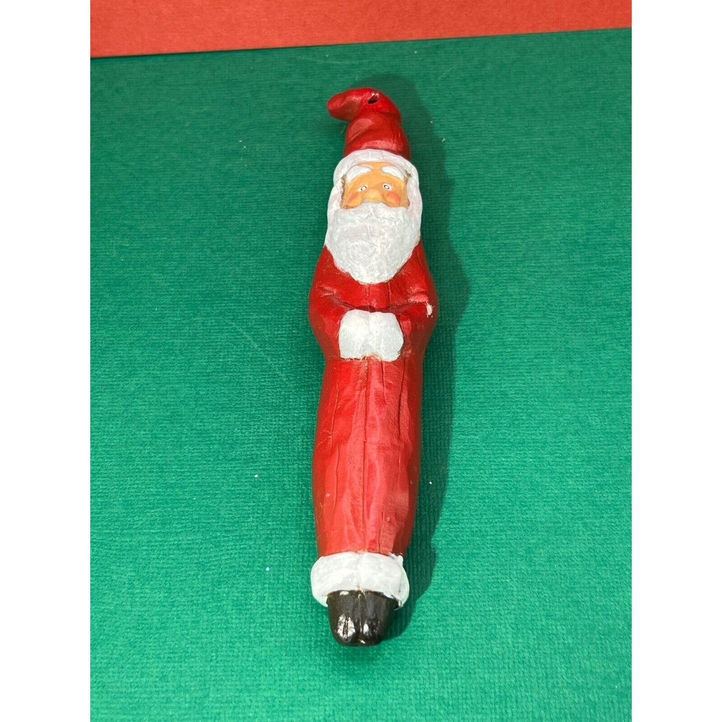 Vintage Christmas Santa Ornament 6" Height