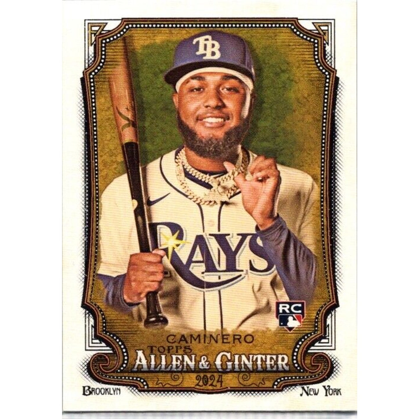 2024 Topps Allen & Ginter #92 Junior Caminero Tampa Bay Rays Rookie RC