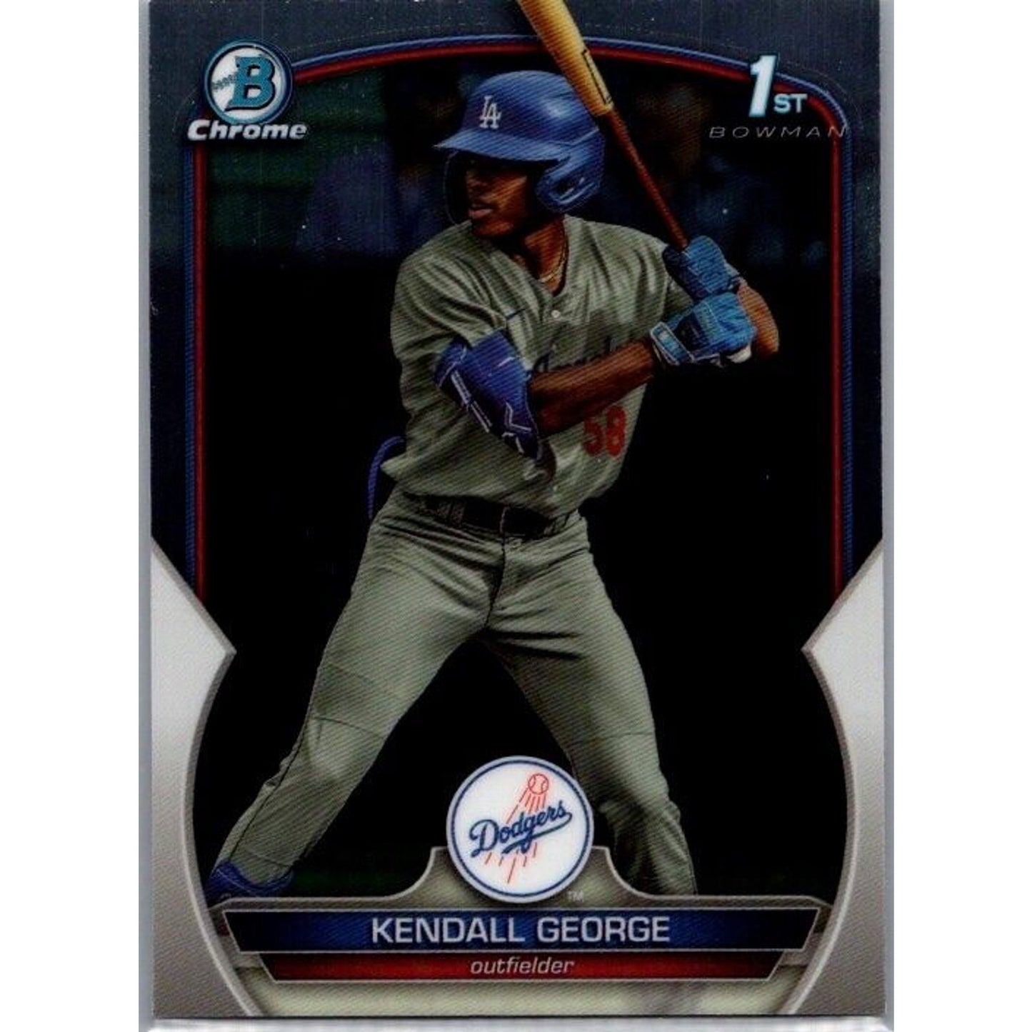 2023 Bowman Draft Chrome #BDC-190 Kendall George Los Angeles Dodgers